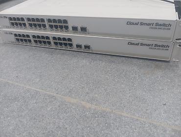 Модемы и сетевое оборудование: Коммутатор MikroTik Cloud Smart Switch CSS326-24G-2S+RM - Серия — 1