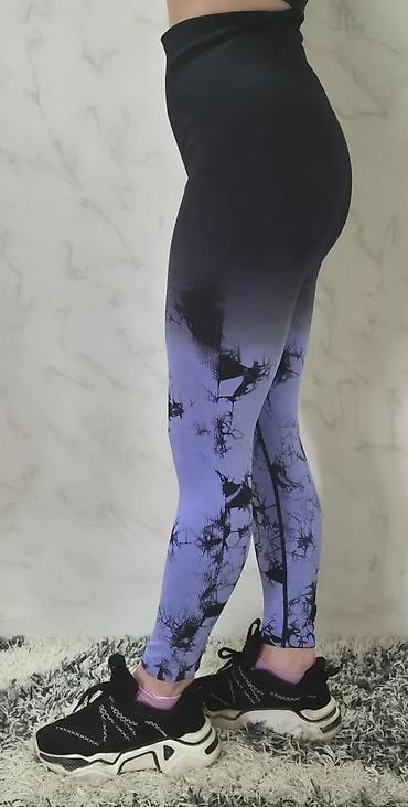 Helanke, biciklistički šortsevi: Ženske sportske helanke – visok struk - Model: duge helanke sa — 3