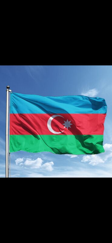 Ofis ləvazimatları: Azerbaycan bayragi 15mt X 7 mt Atlasdan her 2 üzü 1 eded 1500 azn