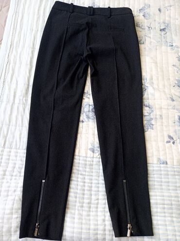 женские брюки с высокой посадкой: Şalvarlar Mango, XS (EU 34), S (EU 36), rəng - Boz