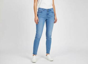 spodnie damskie jeans 7 8: Pieces, Jeansy damskie, rozmiar S