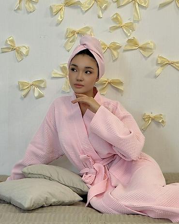 Халаты: Халат, Вафельное полотно, Турция, Все размеры — 5