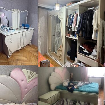 стеклянная тумба под телевизор: İkinəfərlik çarpayı, Dolab, Termo, 2 tumba, Türkiyə, İşlənmiş