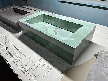 Раковины для ванной: Раковина для ванной, Квадратная форма, Материал: Керамика — 5