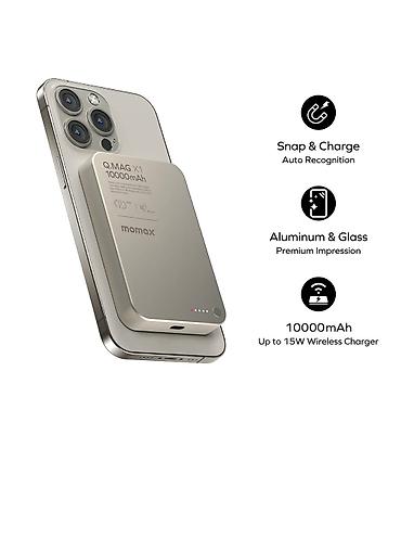 Внешние аккумуляторы: Подарок картхолдер Power bank Momax 10000mAh с MagSafe и быстрой — 9