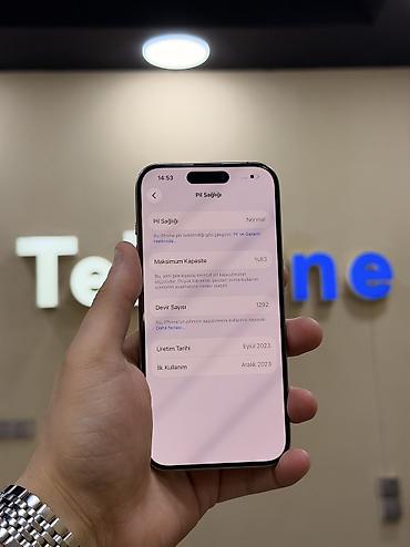 ipad pro 2018: IPhone 15 Pro, 256 GB, Natural Titanium, Zəmanət, Kredit, Simsiz şarj — 4