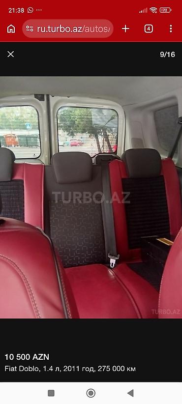 zapi maşin: Fiat Doblo: 1.4 l | 2011 il 275000 km Van/Minivan — 8