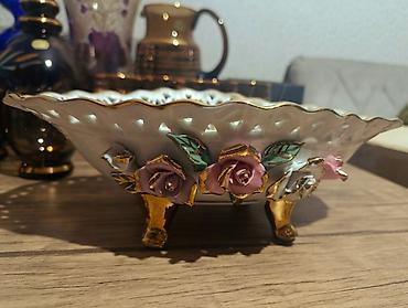meyvə dükanı: Porcelan dekorativ meyvə/şirniyyat qabı - Material: yüksək — 1