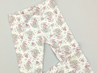 legginsy w kwiatki dla dziewczynki: Legginsy dziecięce, Little kids, 4-5 lat, 110, stan - Dobry