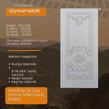 Çatdırılma kredit mövcuddur