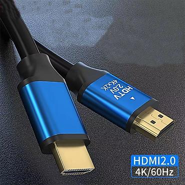 кабель hdmi type c: Кабель HDMI - HDMI (male-male) v. 2.0 4K x 2k Blue/Black 20 м — 1
