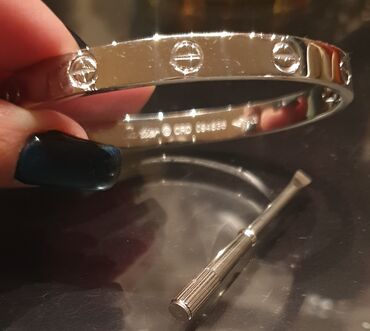 Narukvice: Čvrsta narukvica, Cartier, Materijal: Srebro — 8