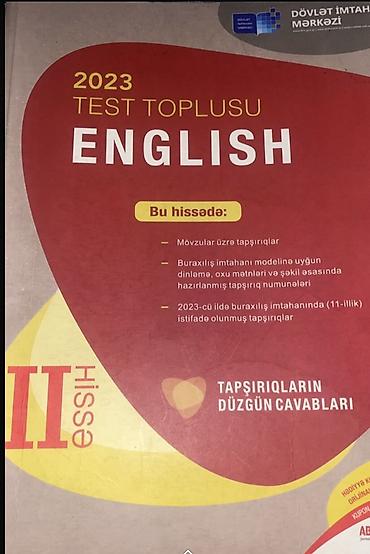 Testlər: İngilis dili Testlər 11-ci sinif, DİM, 2-ci hissə, 2023 il — 1
