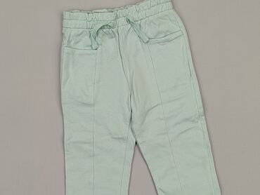 turkusowe spodnie: Spodnie dresowe, So cute, 12-18 m, stan - Dobry