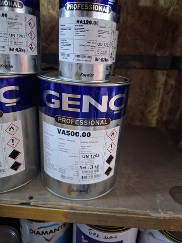 полимерный клей: Акриловый лак Genc Professional VA500.00 в банке объемом 3 кг