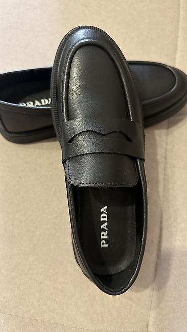 удобная: Лоферы, 39.5, Prada, Новый, цвет - Черный, Самовывоз — 8