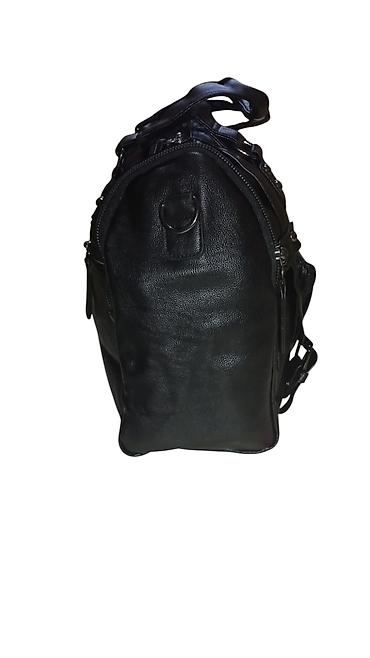 Классические сумки: Черная дорожная сумка из искусственной кожи с двумя ручками сверху и at lalafo.kg — 10 Классические сумки: Черная дорожная сумка из искусственной кожи с двумя ручками сверху и — 10