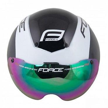 Oprema za bicikliste: KACIGA FORCE GLOBE TIMETRIAL,CRNO-BELA L-XL | Force Globe — 2