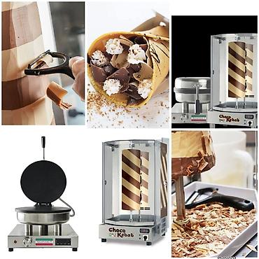 Digər biznes avadanlığı: Shokolad doner-waffle aparati 2500 Azn. Italiyadan 5000$ alinib. Unvan — 1