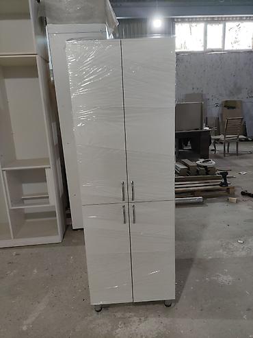penal şkaf: Ağ rəngli dik şkaf - Material: laminat/MDF lövhə - Rəng: mat ağ - — 6