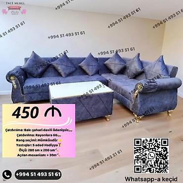 Divanlar: Künc divan, Yeni, Açılan, Bazalı, Parça, Şəhərdaxili pulsuz çatdırılma — 28