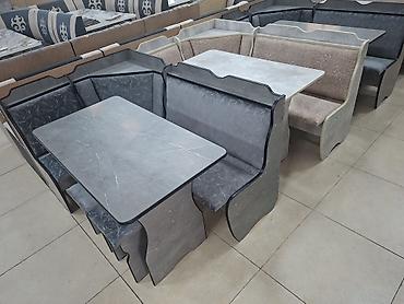 silver kitchen: Кухонный мягкий уголок, Новый, ЛДСП, цвет - Серый — 4