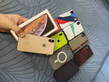 айфоны хс: IPhone Xs, Б/у, 64 ГБ, Rose Gold, Чехол, Коробка, 79 %