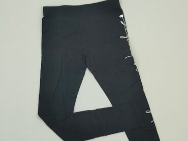 czarne rozszerzane spodnie: Leggings for kids, Destination, 10 years, 134/140, condition - Good