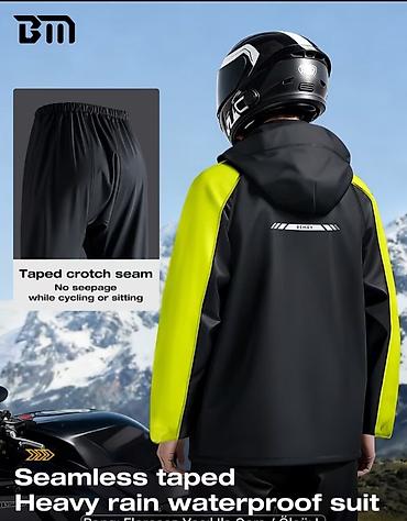 elektro maped: BM Racing motosiklet üçün su keçirməz yağış kostyumu Ancaq — 4