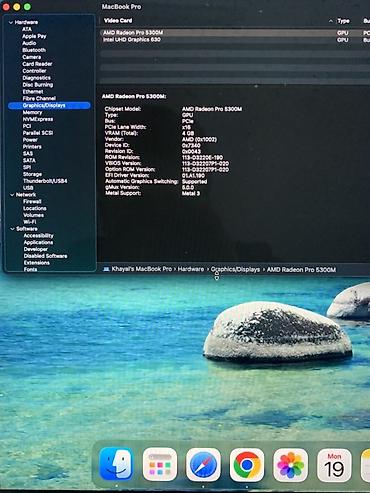 Apple MacBook: Macbook Pro 16inch i7-9750H 16GB RAM satılır. Ekran karti: AMD Radeon — 8
