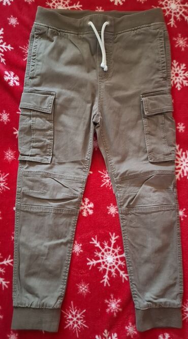 hm kosulje: Cargo trousers, 140-146, color - Khaki