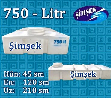 su cəni dəmir: Bak, Plastik, 750 l, Yeni