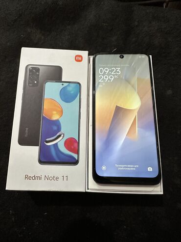 Redmi, Redmi Note 11, Б/у, 128 ГБ, цвет - Синий, 1 SIM, 2 SIM, eSIM