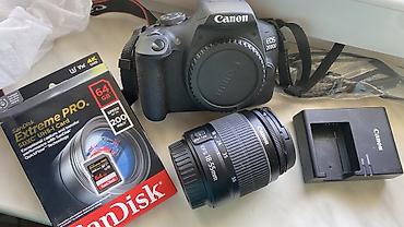 Фотоаппараты: Canon EOS 2000D fotoaparat dəsti Komplekt: - Canon EOS 2000D DSLR — 1