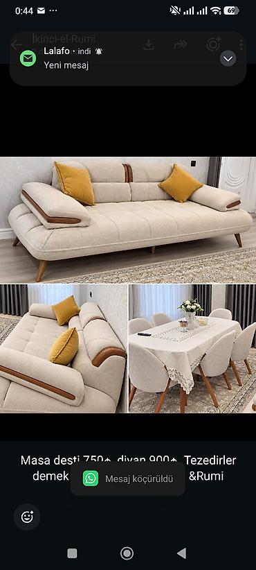 Masa desti 750₼divan 900₼ .Tezedirler demek olar .Unvan Sumqayit