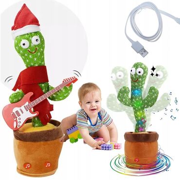 toxunma yumşaq oyuncaqlar: Danışan Kaktus Uşaqlarınızı Sevindirin😊 ✅Zaps edir