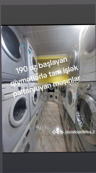 işdenmiş paltar yuyan: 190 az başlayan qiymətlərlə tam işlək paltaryuyan maşınlar 🟣zəmanətlə at lalafo.az işdenmiş paltar yuyan: 190 az başlayan qiymətlərlə tam işlək paltaryuyan maşınlar 🟣zəmanətlə