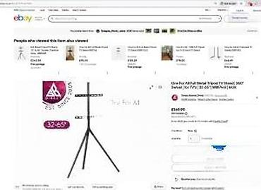 Aksesoari za TV i video: Stojeći stalak za TV – tripod dizajn - Moderan tripod stalak za ravne — 26