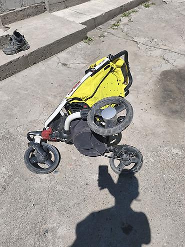 самокат 5в1: Детская прогулочная коляска Recaro с поворотным передним колесом — 3