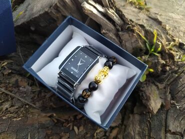 Наручные часы: Chenxi новые квадратные керамические часы с цепочкой При покупке часы