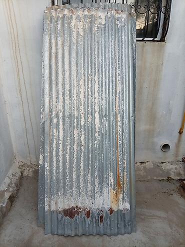 dam ortukleri: Dalğalı sinkli dəmir lövhə - Material: galvanizli (sink örtüklü) — 1