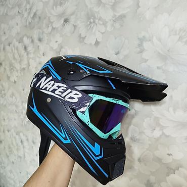motokros: Motokros/full-face dəbilqə + eynək dəsti - Tip: Off-road/motokros — 2