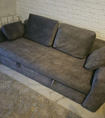 мебель покупка: Диван-кровать, цвет - Серый, Новый