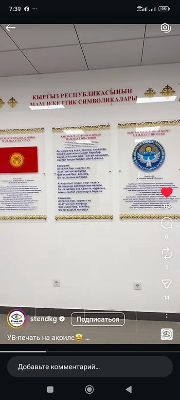 Панно: Информационные стенды и панели по символике и истории Кыргызстана. - — 22
