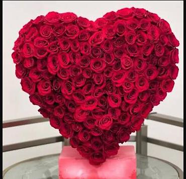 101 gul: 101 Roza🌹120₼ 60 sant - Qırmızı qızılgül buketi: sıx və həcimli — 7