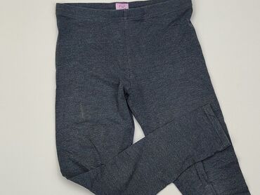 spodnie dresowe dla dziewczynek: Legginsy dziecięce, F&F, 11 lat, 140/146, stan - Dobry