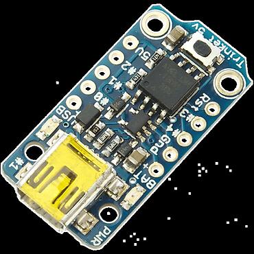 termi: Adafruit Trinket 5V ATtiny85 mikrokontrolleri üzərində qurulmuş — 1