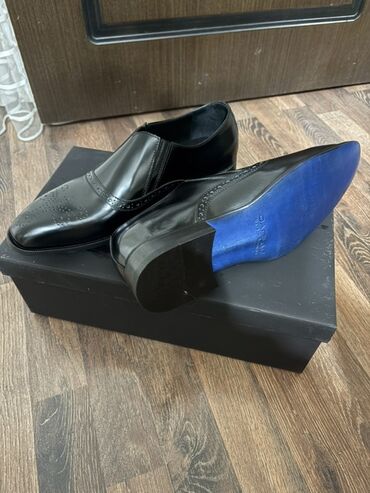 текстильные мужские мокасины: Danilov kişi dəri klassik ayaqqabıları - Model: bağcığsız, slip-on -