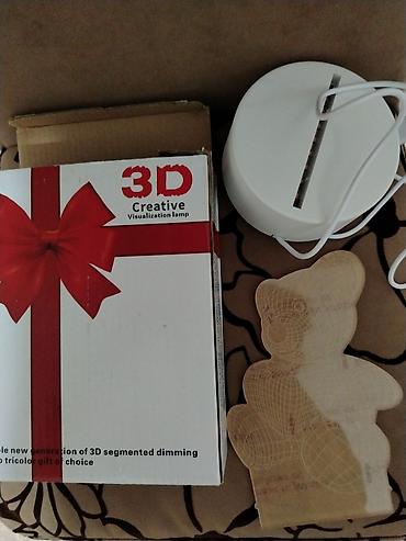 led isiqlar: 3D Creative Visualization Lamp – Ayı fiqurlu akril LED lampa Məhsulun — 4