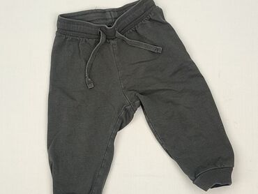 spodnie z muślinu: Spodnie dresowe, H&M, 9-12 miesięcy, stan - Bardzo dobry